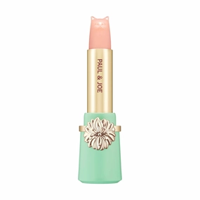 PAUL & JOE Moisturizing Lipstick Refill, Case Sold Separately, Cat-Shaped Lip Care, Long-Lasting, Enriched with Happy Clover Extract, Jojoba Oil, and Hydrolyzed Collagen, Soft & Plump Lips, 0.09 oz