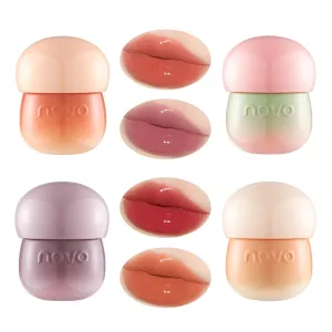 Rayberro 4 Pack Water Gloss Lip Glaze Lipstick Set, Lip Gloss Set, Cute Pinecone Shape Lipstick Makeup Set, Long Lasting Wear Non-Stick Cup Not Fade Waterproof Sweatproof Lipsticks Lip Balm Lip Care