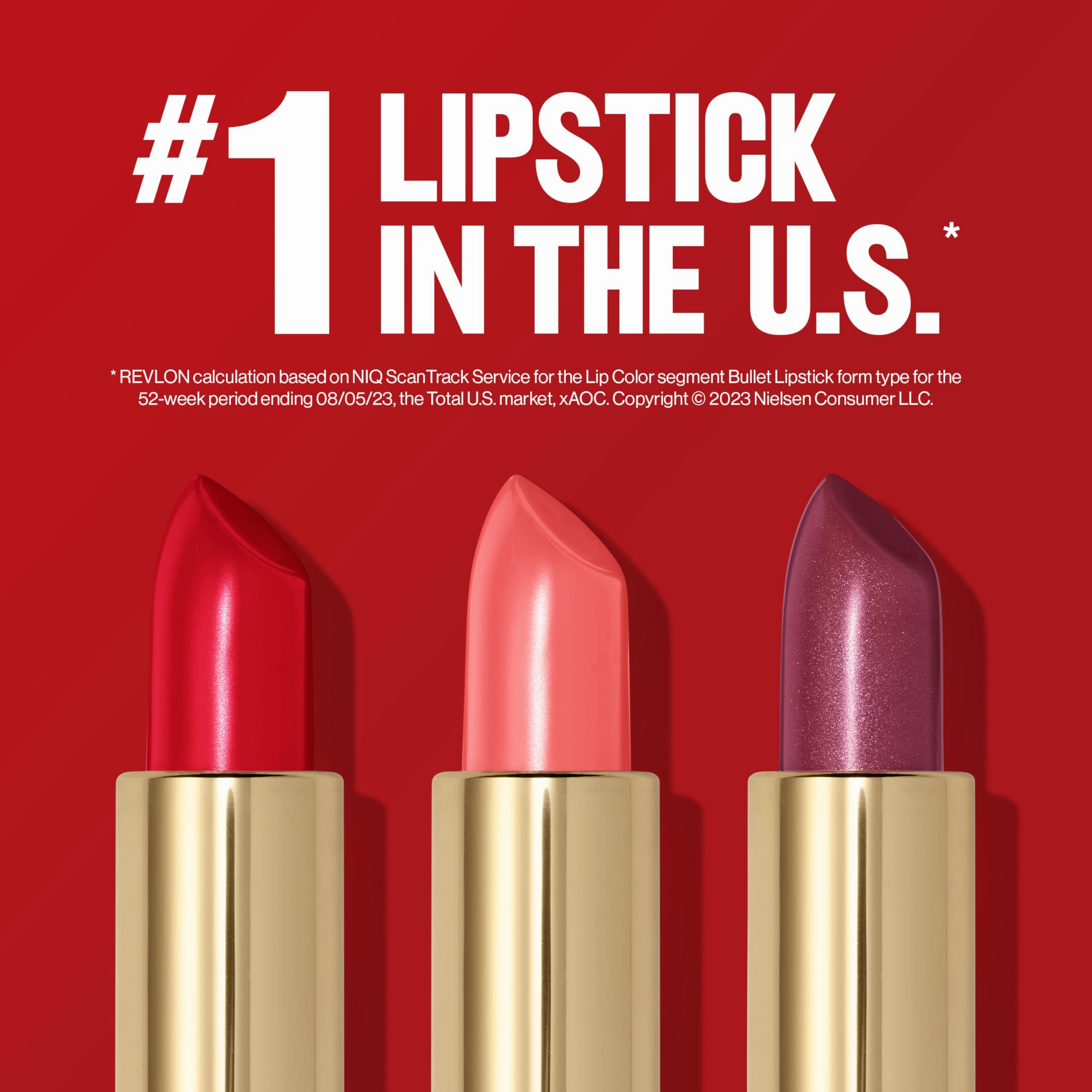 Revlon Super Lustrous Lipstick, Creamy Formula For Soft, Fuller-Looking Lips, Moisturized Feel, 130 Rose Velvet, 0.15 oz