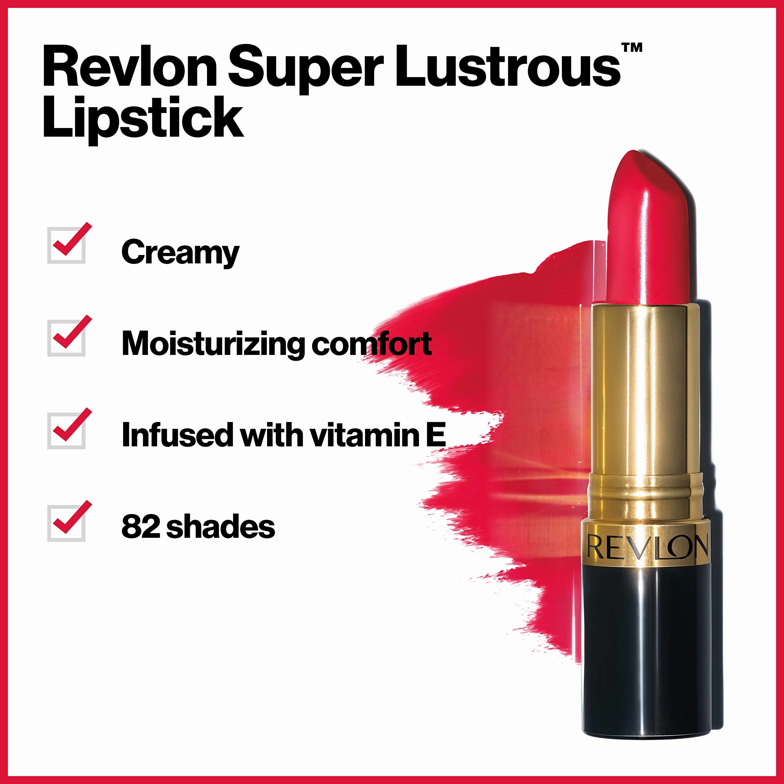 Revlon Super Lustrous Lipstick, High Impact Lipcolor with Moisturizing Creamy Formula, Infused with Vitamin E and Avocado Oil in Pink, Pink Velvet (423)