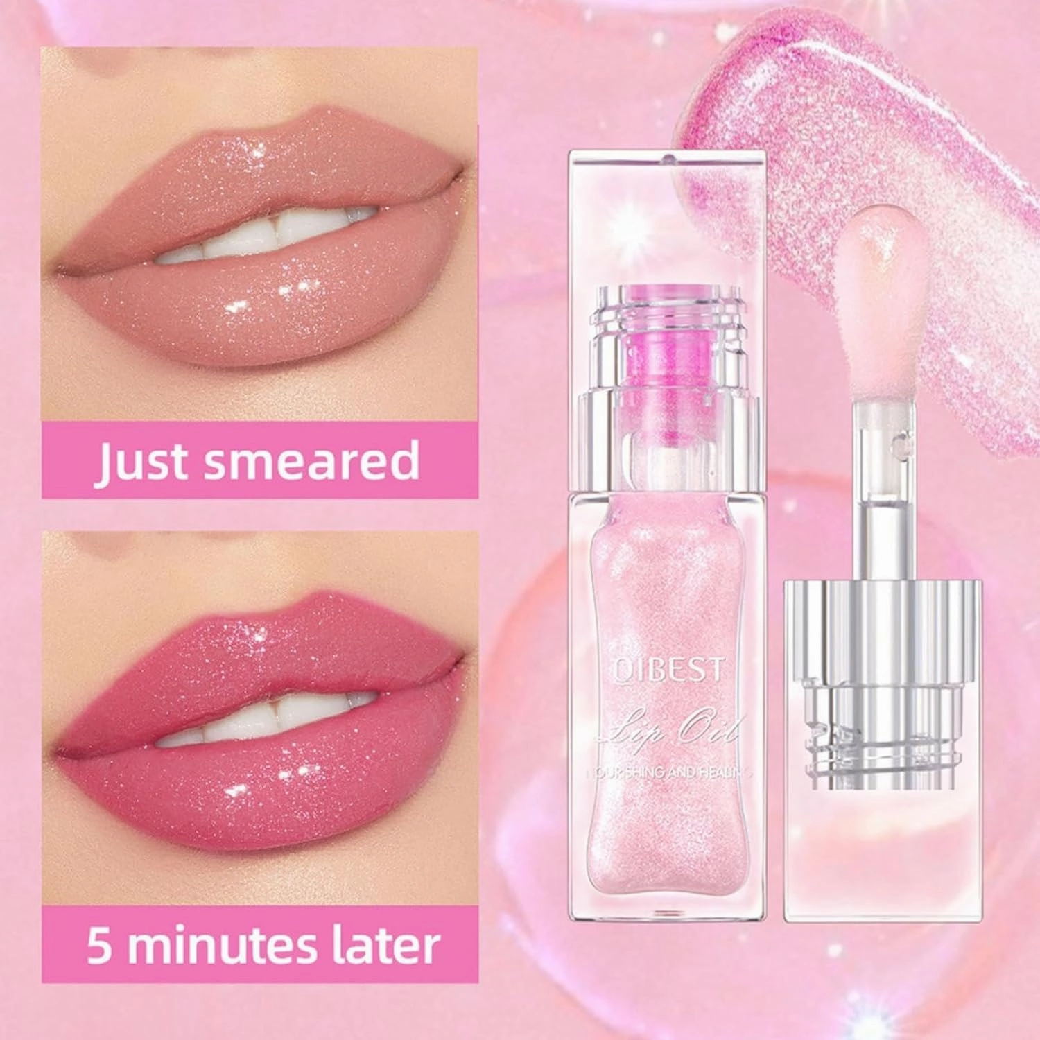 RJDJ Conversion Lip Oil, Conversion Lip Stain, Conversionh Color Changing Lip Oil, Boss Up Color Changing Lip Oil, Magic Color Changing Lip Oil, Bossup Cosmetics Color Changing Lip Oil (5PCS)