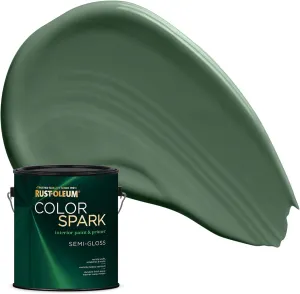 Rust-Oleum Color Spark Interior Paint and Primer in One, Semi-Gloss, Divot, 1 Gallon