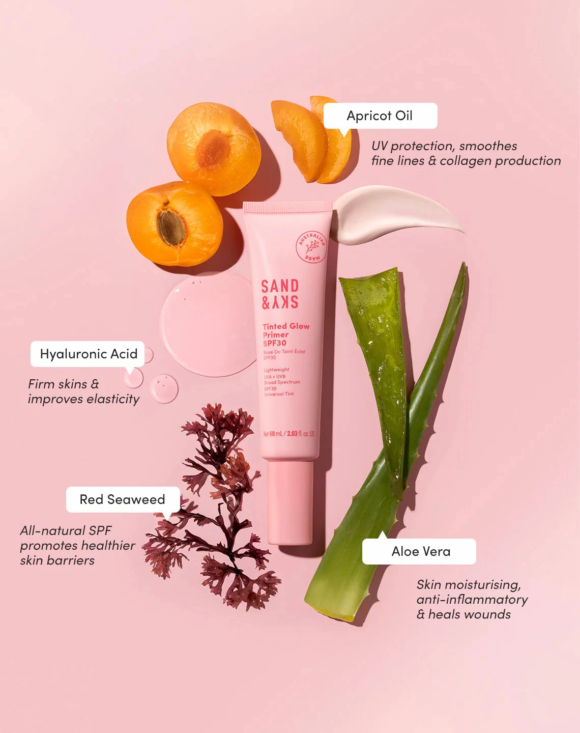 Sand & Sky Tinted Glow Primer SPF30 60ml