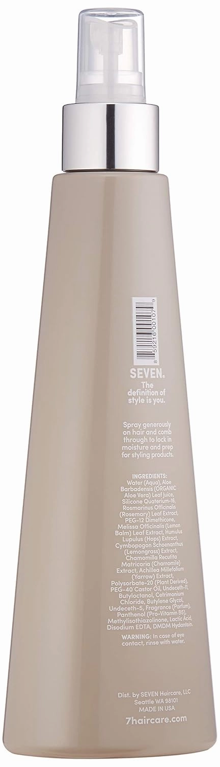 SEVEN Hair Care Satara Seal Heat Protection Spray for Hair, Lightweight Hairspray for Women, Cuticle Sealer Locks Moisture, Anti Frizz, Thermal Damage Defense, Ideal Heat Protectant for Styling, 8oz