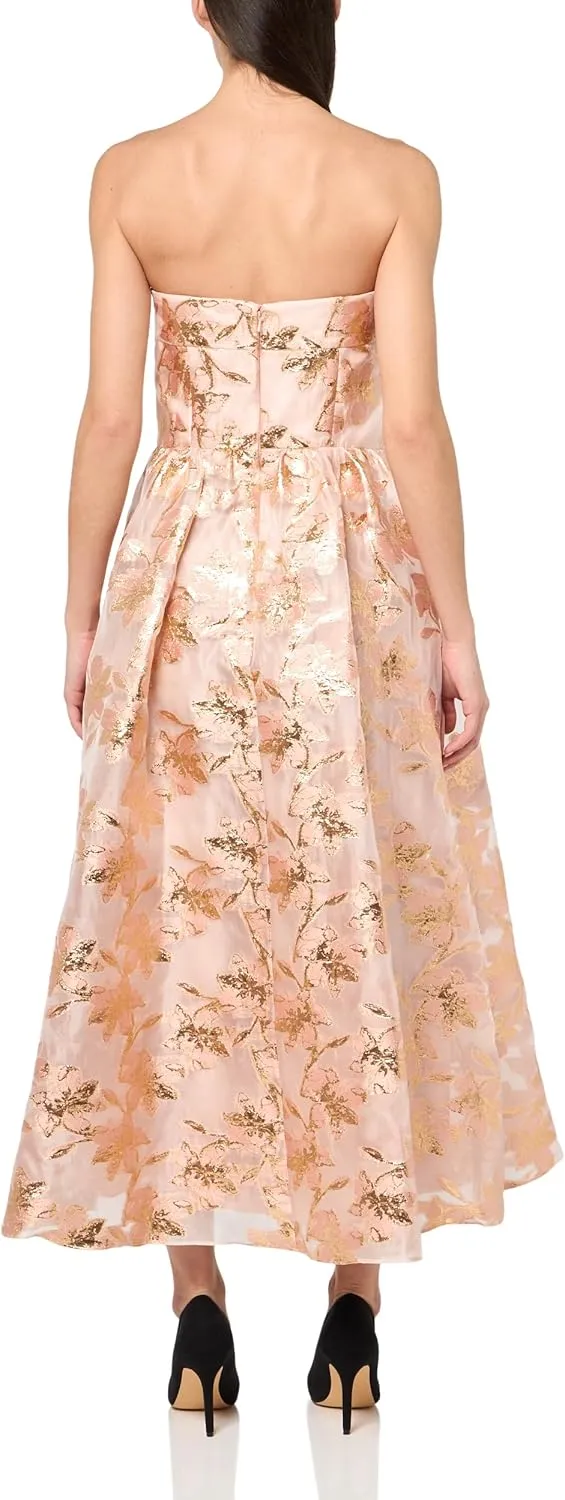 Shoshanna Women's Midnight Floral Organza Jacquard Dana Dress
