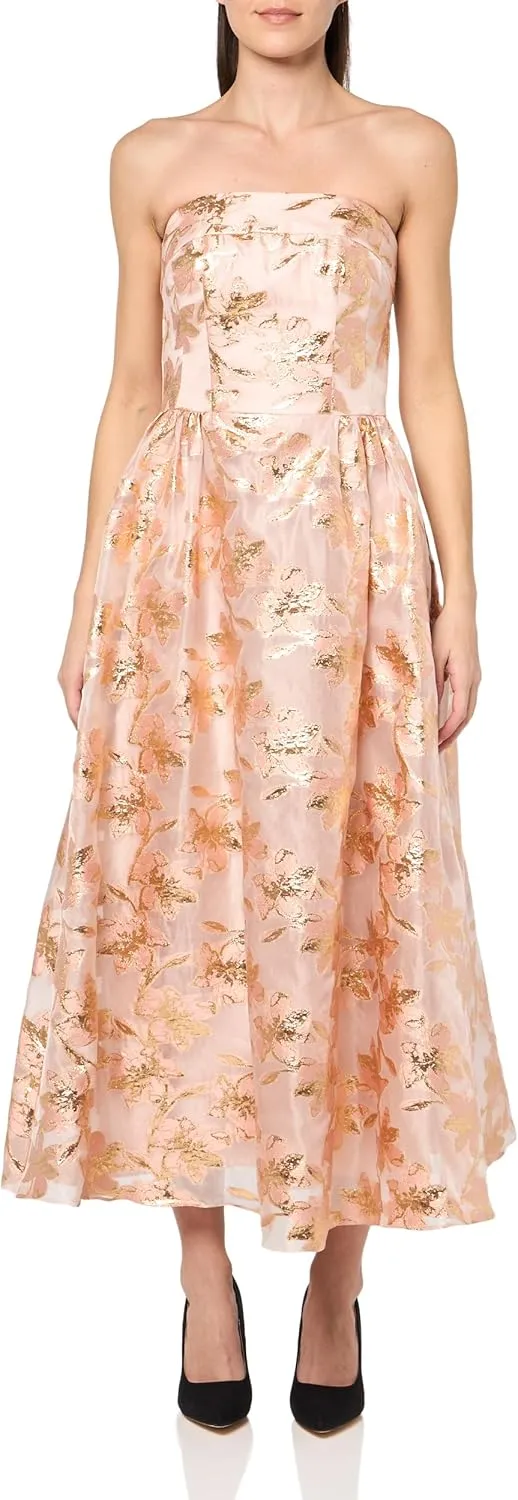 Shoshanna Women's Midnight Floral Organza Jacquard Dana Dress