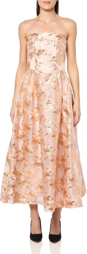 Shoshanna Women's Midnight Floral Organza Jacquard Dana Dress