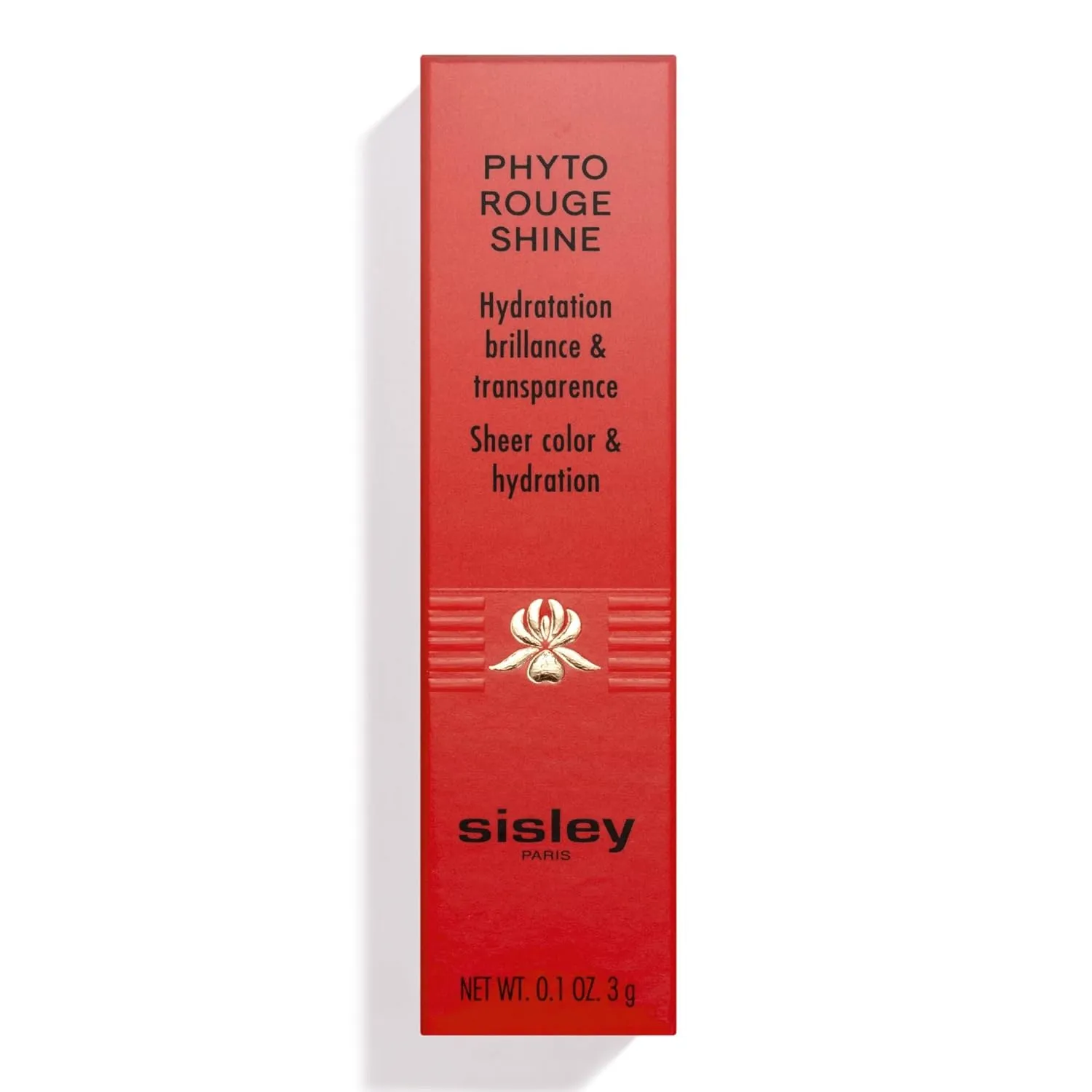 Sisley Paris Phyto-Rouge Shine, 10 Sheer Nude - Hydrating Shine Lipstick - Plumps & Smooths Lips - Sheer Color, Rich Texture, Intense Shiny Finish