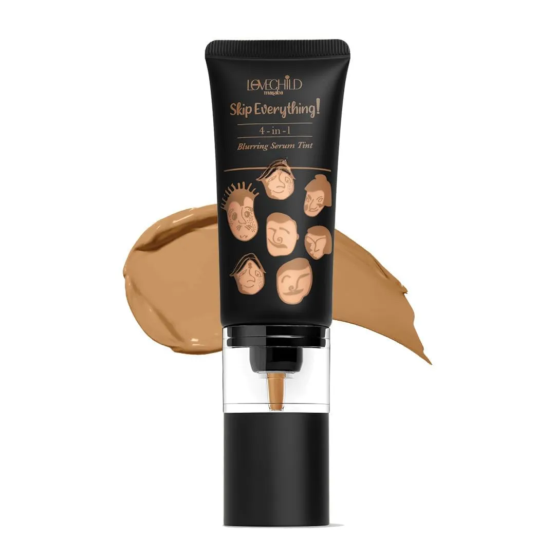 Skip Everything Blurring 4 In 1 Full Coverage Skin Tint For All Skin Type, Natural Coverage, For Daily Use, (Caramel, 30g (Pack of 1))