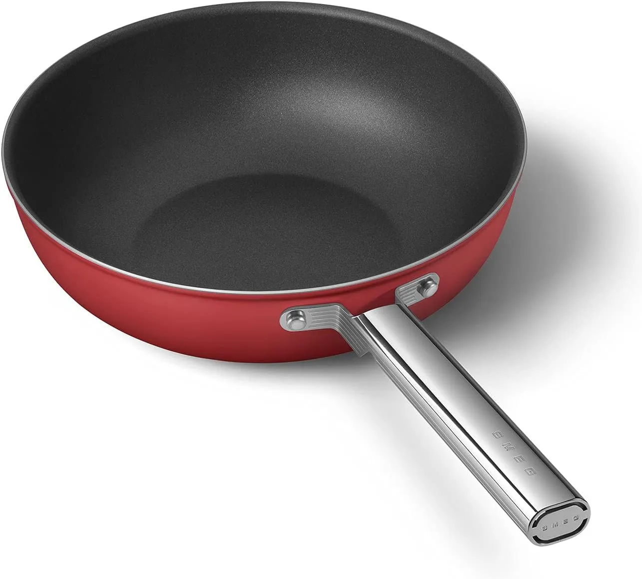 Smeg Cookware Red 12-Inch Wok