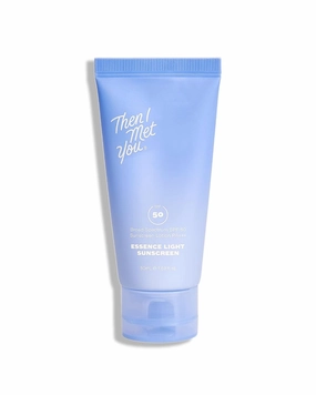 Then I Met You Essence Light Sunscreen, Broad Spectrum SPF 50 Lotion PA   , with Hyaluronic Acid, Vegan, Cruelty-Free, 1.69 oz