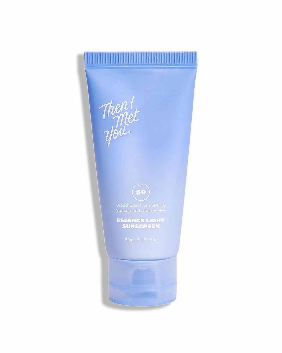 Then I Met You Essence Light Sunscreen, Broad Spectrum SPF 50 Lotion PA   , with Hyaluronic Acid, Vegan, Cruelty-Free, 1.69 oz