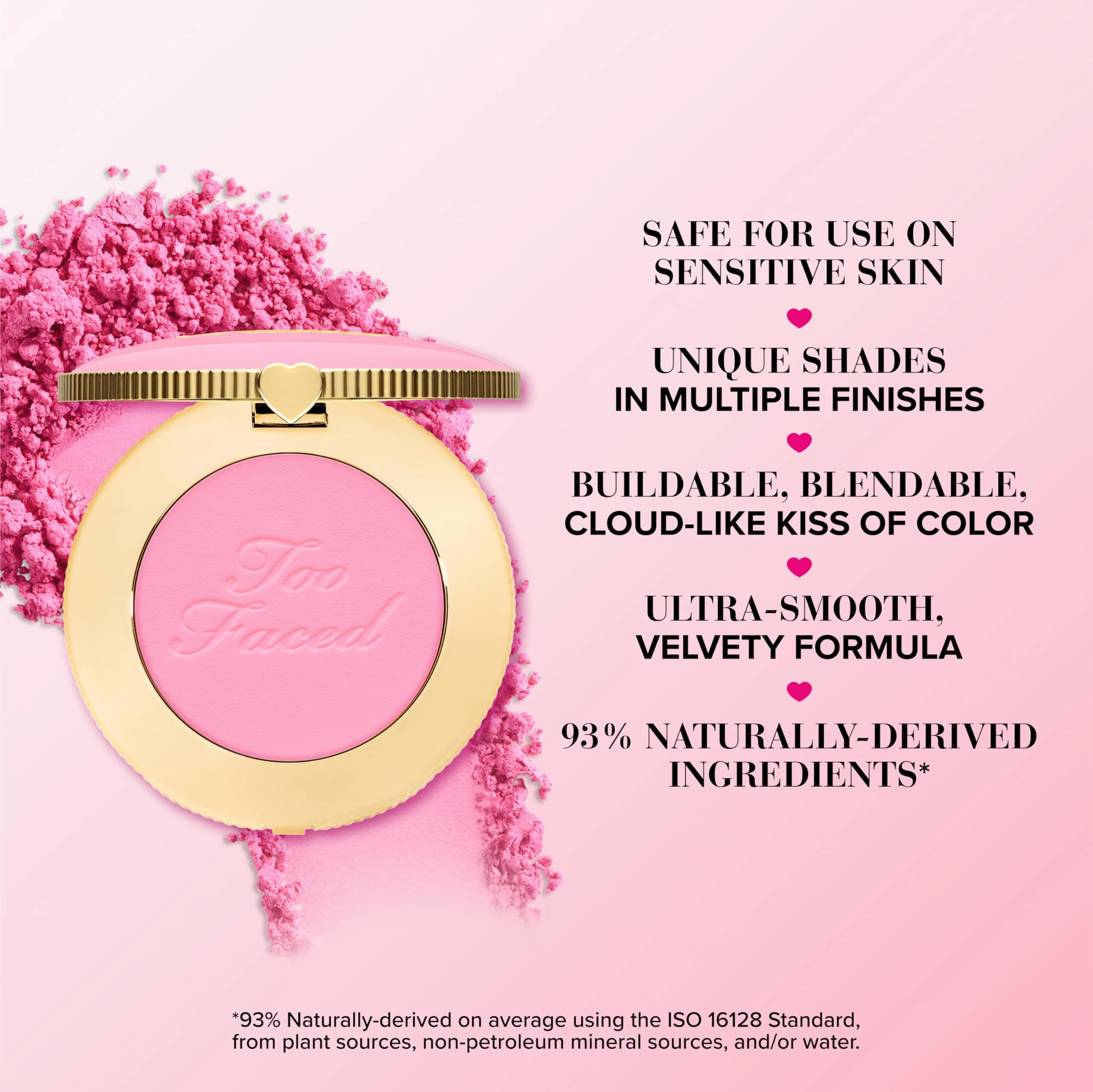 Too Faced Cloud Crush Blush | Buildable, Blendable, High Pigment Color, Vegan   Cruelty Free, 0.17 oz, Berry Dreamy