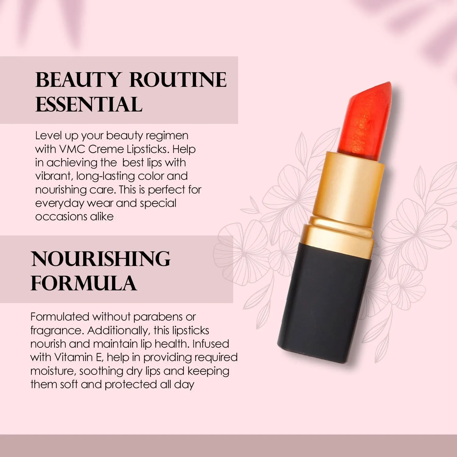 Vera Moore Cosmetics Soft Creme Lipstick - with Maximum Hydration & Moisture, Long Lasting Light Weight Opaque Color & Staying Power - Won't Feather or Fade - Fragrance & Paraben Free (Diva Orange)