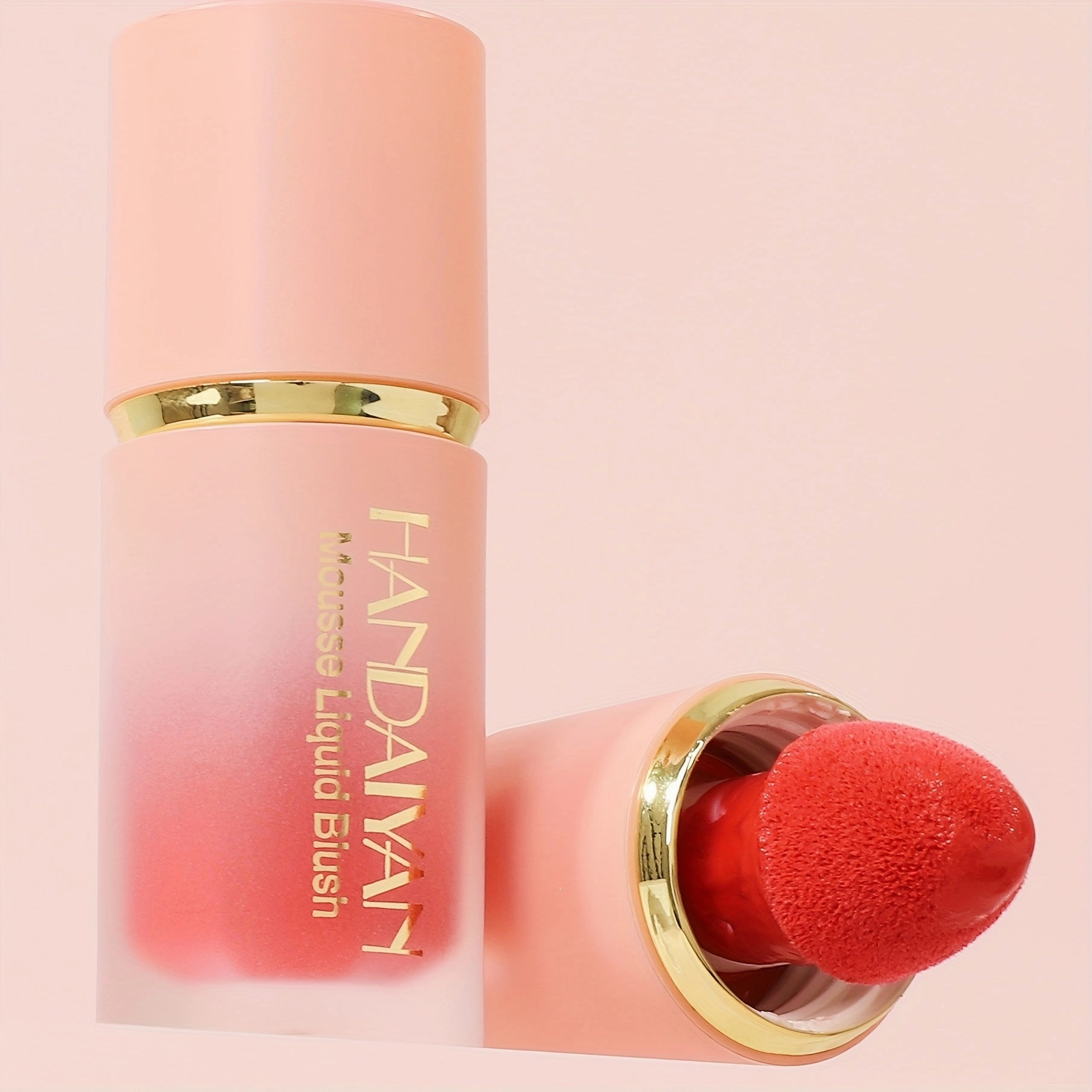 Waterproof Brightening Cream Blush for All Skin Tones, HANDAIYAN High Pigment Velvet Liquid Blush, Medium Coverage Berry Tone, Natural Effect, Long-Lasting Skin Tint, 1/2PCS Pack FS