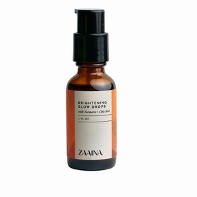 ZAAINA Turmeric Glow Drop Face Oil, Natural Face Serum for All Skin Types - 1 Oz