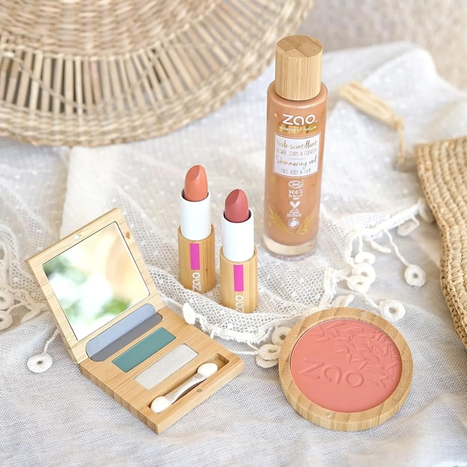 Zao Classic Lipstick Lustrous Moisturizing Creamy Formula Bamboo Case Long Lasting Intense Color Ultra Pigmented High Impact Makeup Lip Color Organic Pomegranate Extract & Shea Butter 3.5gr (476)